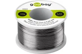 Cyna bezołowiowa SREBRO + MIEDŹ Goobay 0,56mm 100g