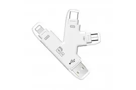 Czytnik kart pamięci SD microSD 4w1 USB USB-C Lightning microUSB SPU-CR01