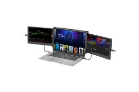 Dwa dodatkowe monitory do  laptopa USB-C 2x11.6