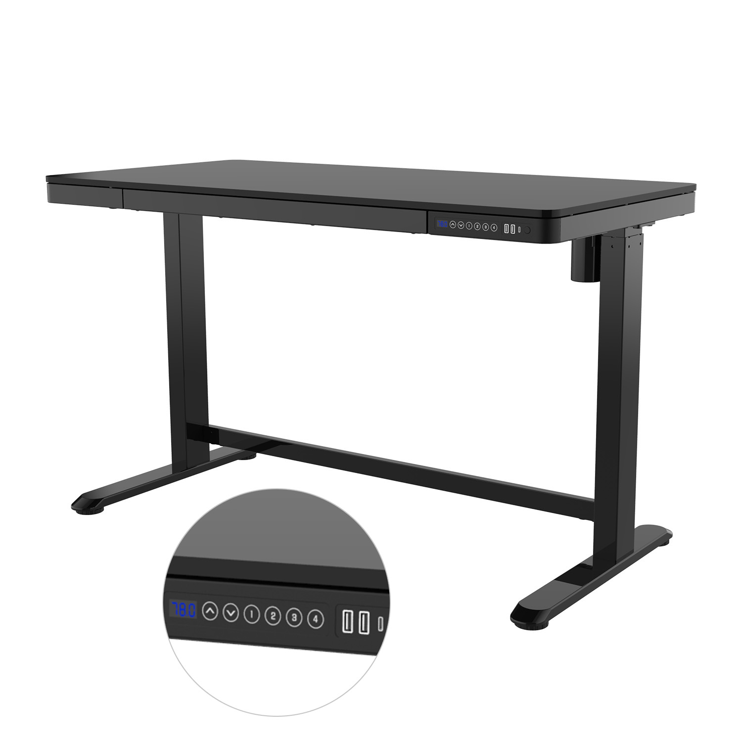 Ergonomiczne biurko Spacetronik SPE-B128BG Astrid