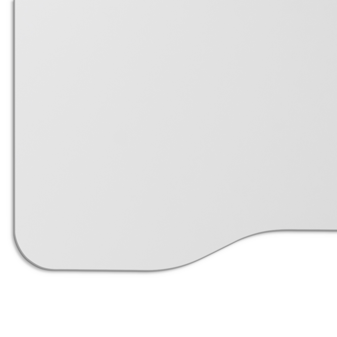 Ergonomiczny blat biurkowy 138x68 BIAŁY