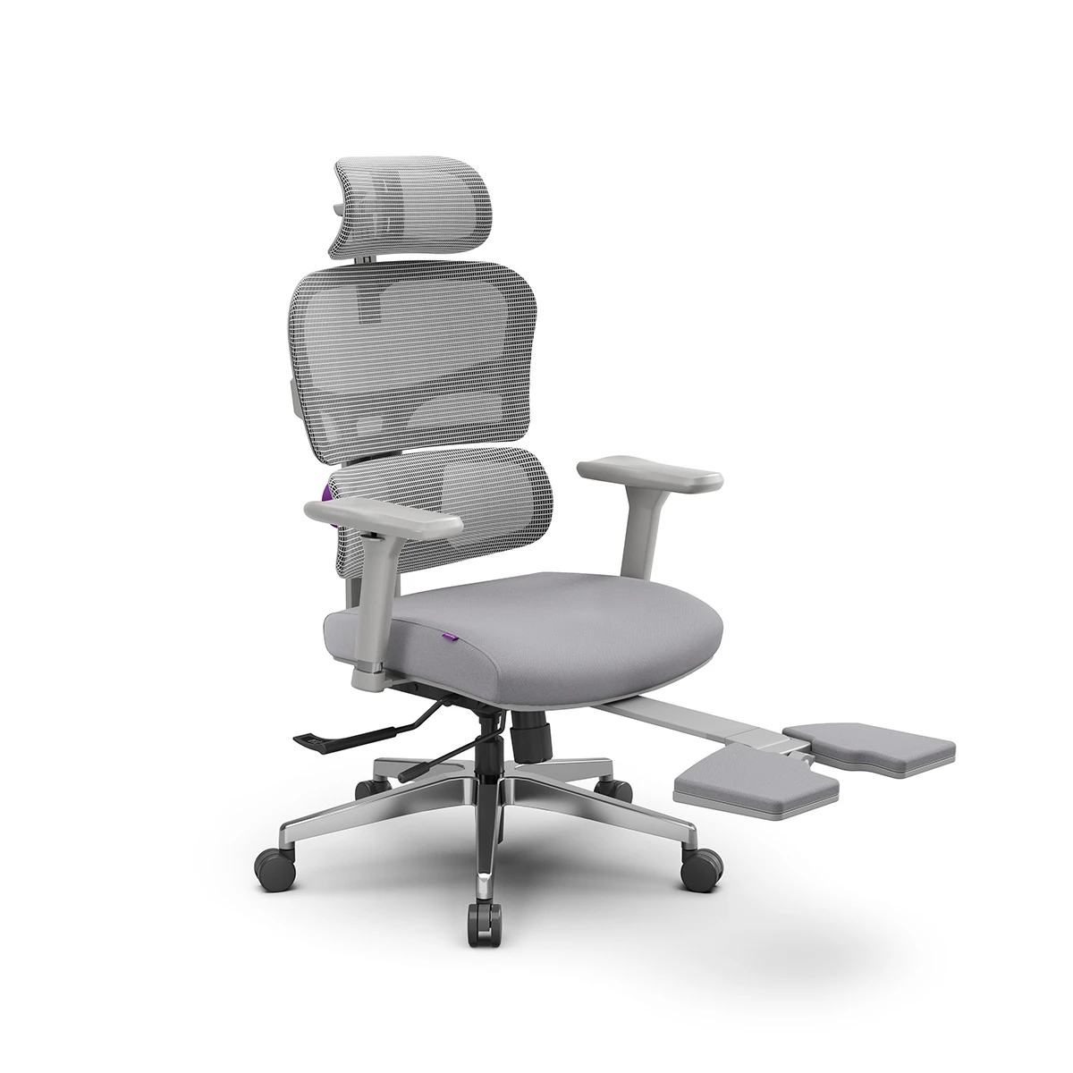 Ergonomiczny fotel Spacetronik LUMBO 44 Szary Outlet B