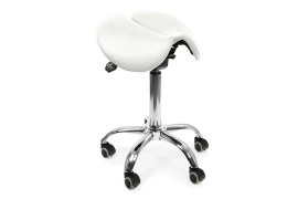 Ergonomiczny hoker regulowany SELLA biały OUTLET