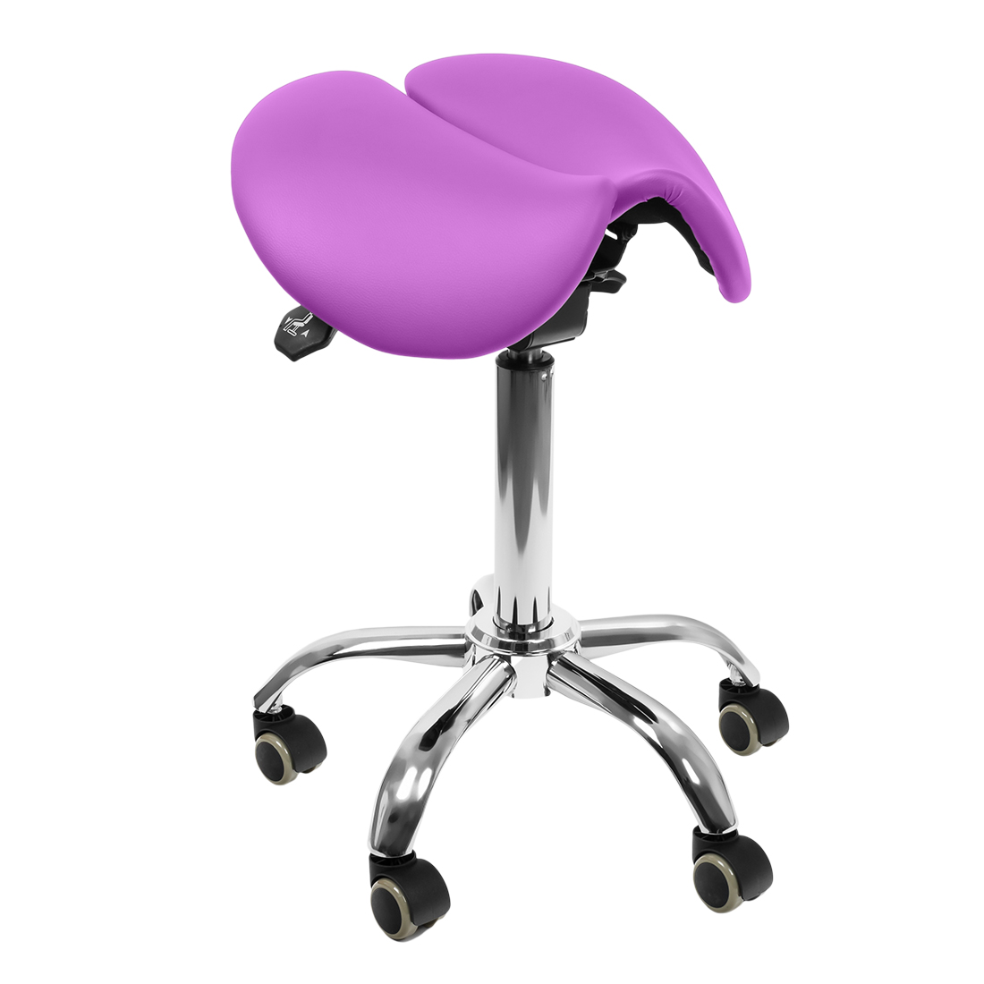 Ergonomiczny taboret obrotowy Spacetronik Sella (fioletowy)