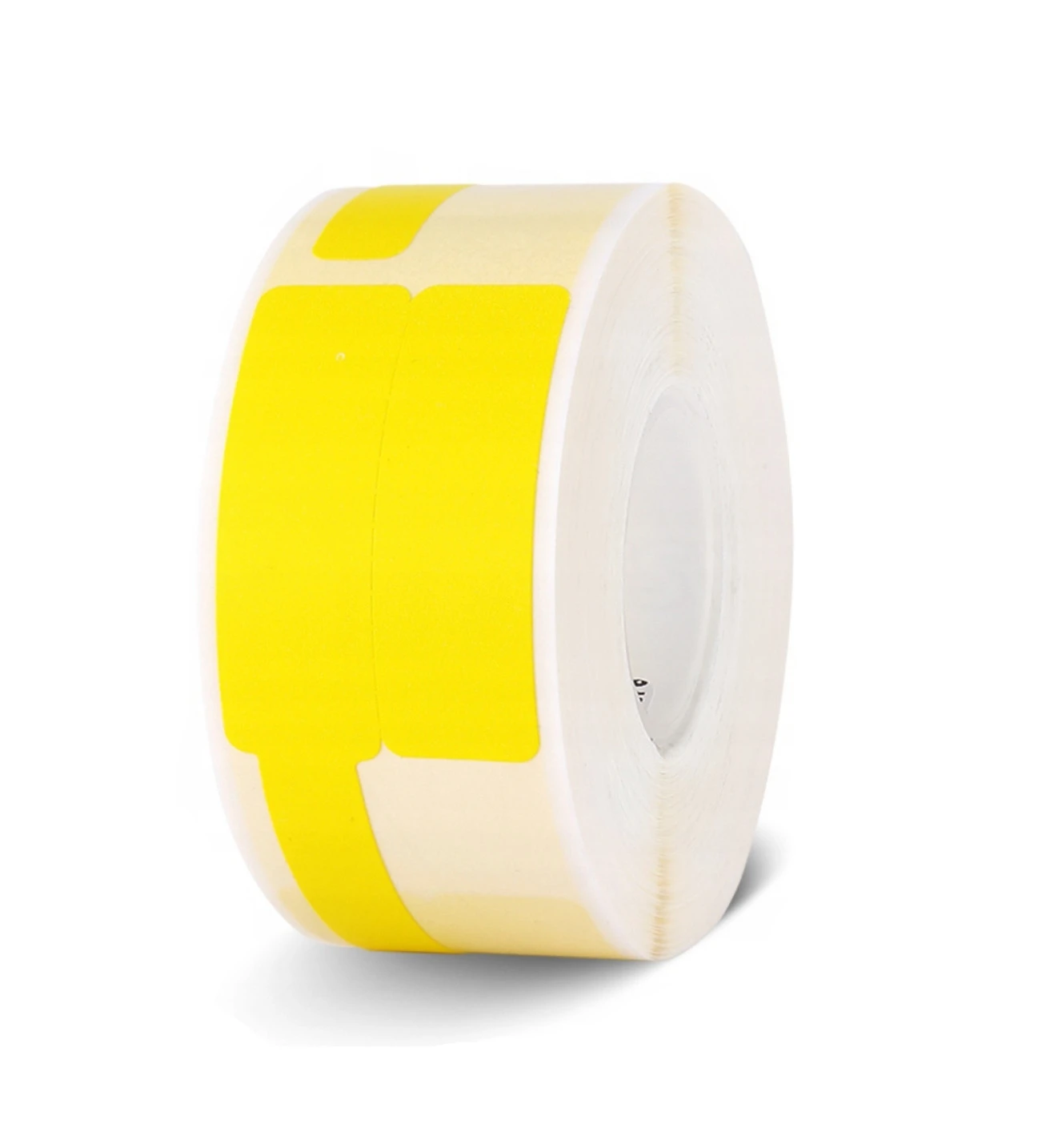 Etykiety na rolce do drukarek Niimbot z serii B żółte na kable 25x38mm 100 sztuk