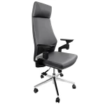 Fotel ergonomiczny biurowy z podłokietnikiem 4D Spacetronik GUNNAR szary