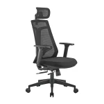 Fotel ergonomiczny biurowy z podłokietnikiem Spacetronik GRINGO-45 czarny