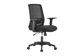 Fotel ergonomiczny biurowy z podłokietnikiem Spacetronik GRINGO-35 czarny