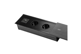 Gniazdo do blatu rozsuwane Spacetronik SPS-S24CB V2 z ładowarką USB-C+USB-A