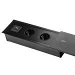 Gniazdo do blatu rozsuwane Spacetronik SPS-S24CB V2 z ładowarką USB-C+USB-A