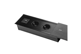 Gniazdo meblowe rozsuwane Spacetronik SPS-S24CB z ładowarką USB-C+USB-A