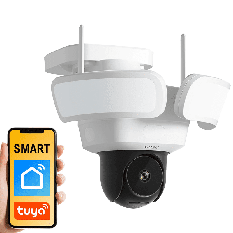 Inteligentna kamera reflektorowa zewnętrzna 3K Aosu SL-L5P do monitoringu SMART Wi-Fi Tuya