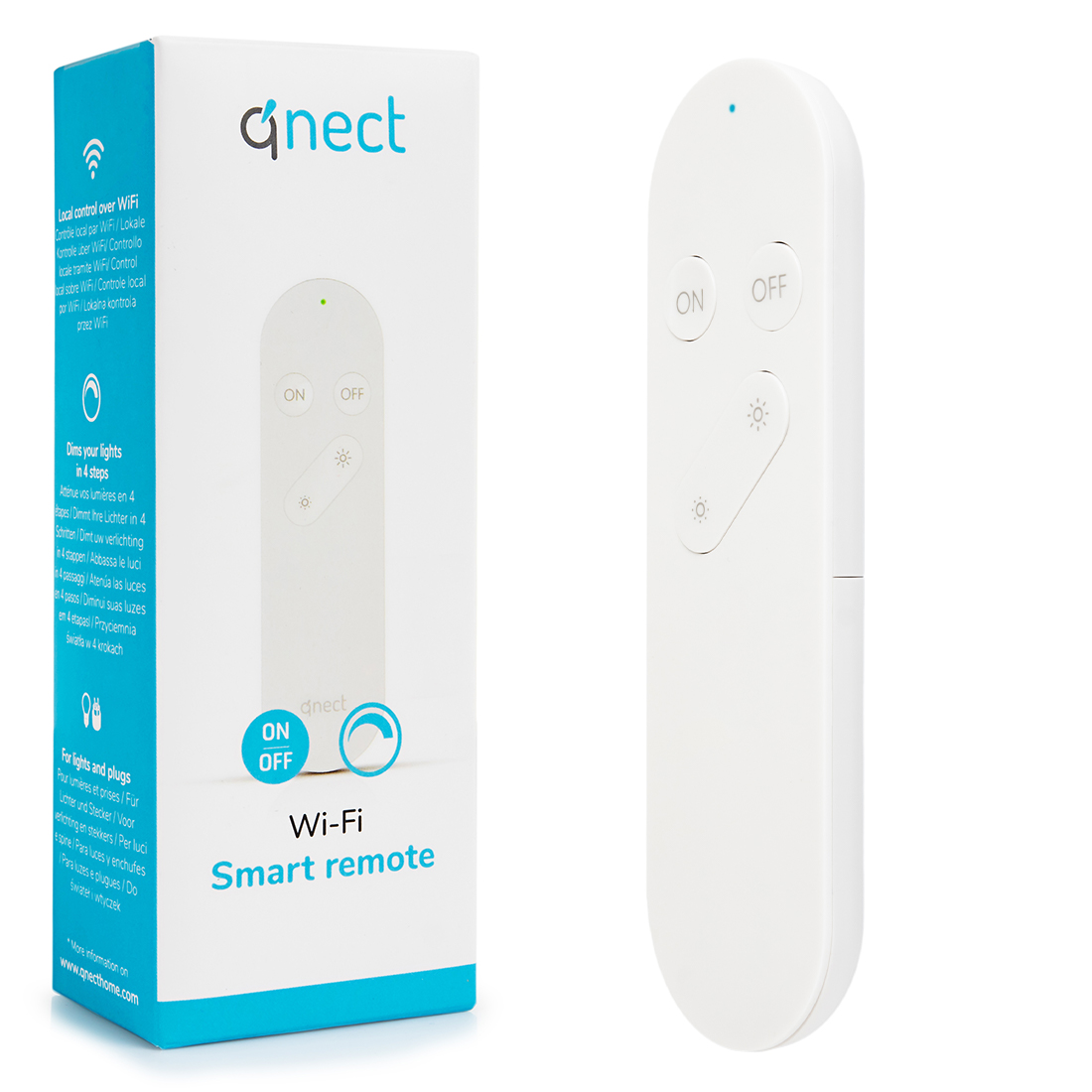 Inteligentny pilot WiFi do lamp i gniazd Qnect Tuya Smart Home Qnect QN-WR01