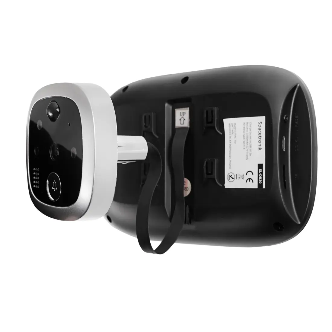 Inteligentny cyfrowy wizjer do drzwi z kamerą WIFI i czujnikiem ruchu smart home Spacetronik SL-DB20 Smart Life Tuya 