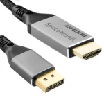 Kabel Złącze DP na HDMI 1.4 w Oplocie 4K 3m Spacetronik KDH-SPA030