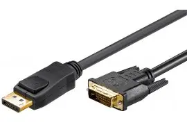 Kabel Display Port DP - DVI-D (24 pin) czarny 2m