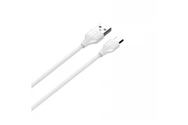 Kabel do szybkiego ładowania USB-A / USB-C 20cm 2,4A biały LS540C