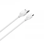 Kabel do szybkiego ładowania USB-A / micro-USB 20cm 2,4A biały LS540M
