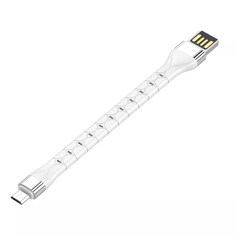 Kabel do szybkiego ładowania USB-A / micro-USB 15cm biały LS50M
