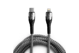 Kabel do szybkiego ładowania USB-C / Lightning 30W 2m szary LC112