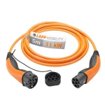 Kabel EV PHEV do ładowania samochodu elektrycznego Type 2 LAPP 11kW 20A orange 5m