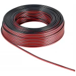 Kabel głośnikowy GOOBAY czarno-czerwony 2x2,5mm² CCA rolka 100m