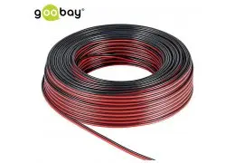 Kabel głośnikowy GOOBAY czarno-czerwony 2x2,5mm² CCA rolka 50m