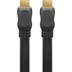 Kabel HDMI 2.0 4K 60Hz PŁASKI ARC CEC Goobay czarny 5m