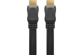 Kabel HDMI 2.0 4K 60Hz PŁASKI ARC CEC Goobay czarny 3m