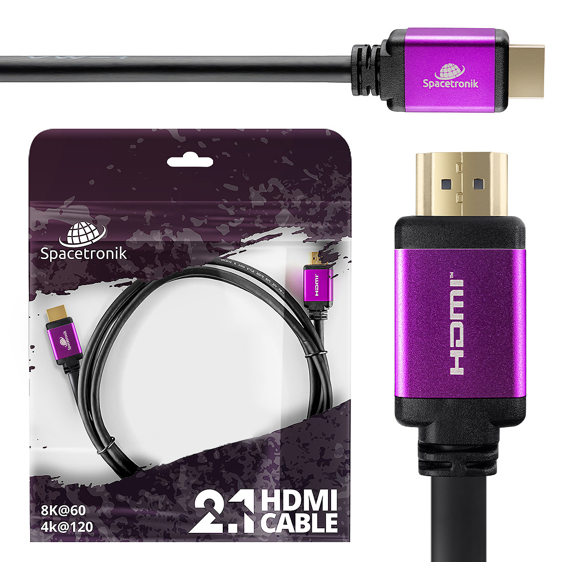 Kopia Kabel HDMI 2.1 8K Spacetronik SH-SPR150 15m