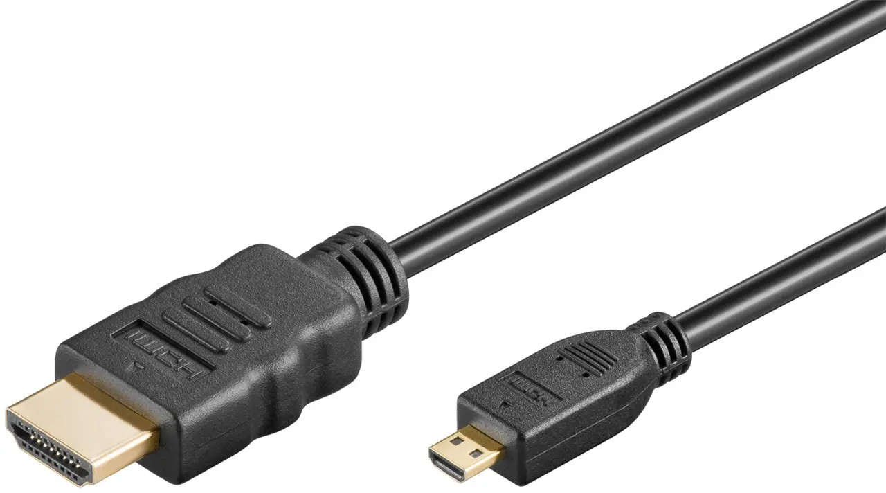 Kabel HDMI - micro HDMI 2.0 4K@60Hz Goobay czarny 0,5m