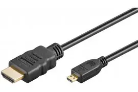 Kabel HDMI - micro HDMI 2.0 4K@60Hz Goobay czarny 5m