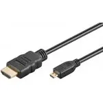 Kabel HDMI - micro HDMI 2.0 4K@60Hz Goobay czarny 1,5m