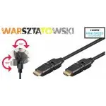 Kabel HDMI™ Obrotowy Goobay Czarny 1,5m