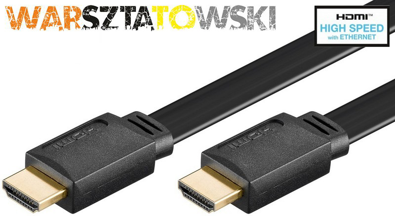 Kabel HDMI Goobay High Speed Płaski - 1.5m