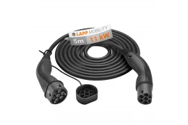 Kabel EV HELIX Type 2 LAPP 11kW 20A czarny 5m