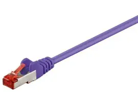 Kabel LAN Patch cord CAT 6 S/FTP LSZH fioletowy 0,25m