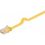 Kabel LAN Patch cord CAT 6 U/UTP PŁASKI żółty 2m