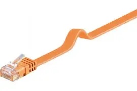 Kabel LAN Patchcord CAT 6 U/UTP PŁASKI pomarańczowy 1,5m