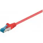 Kabel LAN Patchcord CAT 6A S/FTP czerwony 1,5m