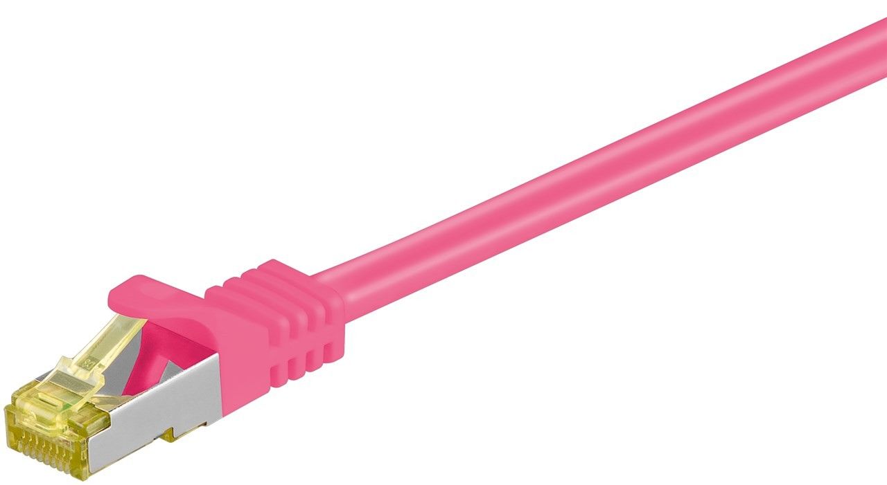 Kabel LAN Patchcord CAT 7 S/FTP PINK 15m