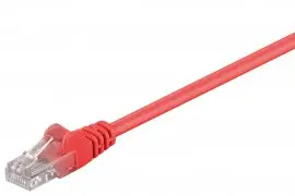 Kabel LAN Patchcord CAT 5E U/UTP red 1m