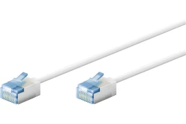 Kabel LAN Patchcord CAT 6A EXTRA FLEX biały 1m