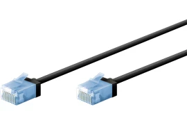 Kabel LAN Patchcord CAT 6A EXTRA FLEX czarny 10m