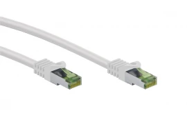 Kabel LAN Patchcord CAT 8.1 S/FTP cert. GHMT MIEDŹ biały 5m