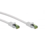 Kabel LAN Patchcord CAT 8.1 S/FTP cert. GHMT MIEDŹ biały 1m