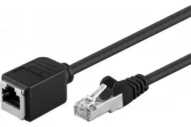 Kabel LAN przedłużacz CAT 5E F/UTP czarny 5m