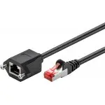 Kabel LAN przedłużacz CAT 6 F/UTP czarny 2m