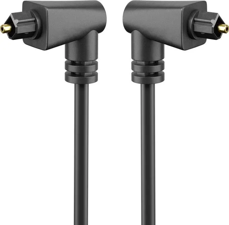 Kabel Optyczny Toslink KĄTOWY 2x90st. Goobay 1m