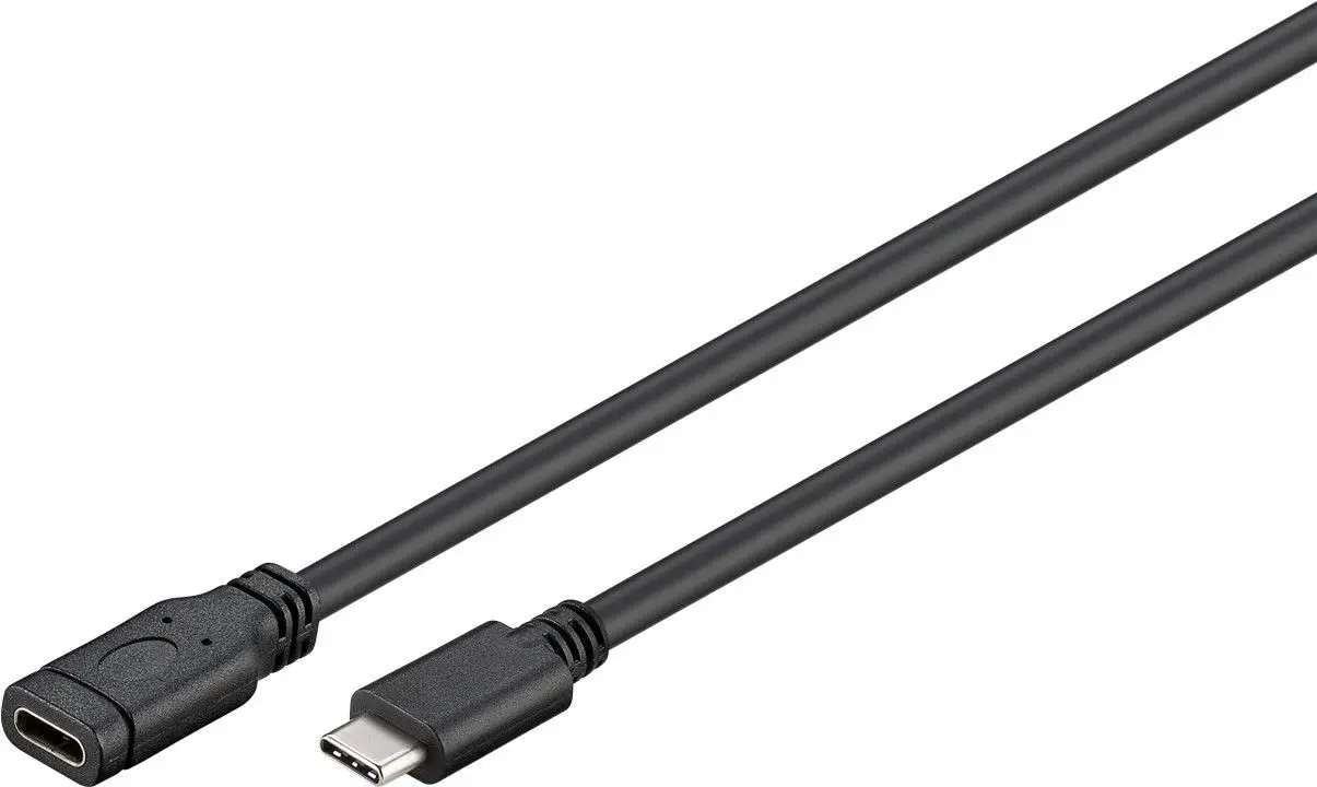 Kabel przedłużacz USB-C 3.1 5 Czarny 1m Goobay